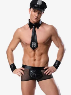 Hommes Sexy Costume Cosplay Halloween Adulte Cravate Chapeau Pantalon Tenu de Club