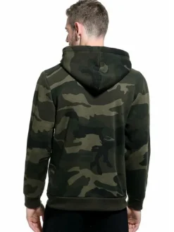 Hommes Sweats à capuche à capuche à manches longues Camouflage Polyester Sweat-shirt occasionnel