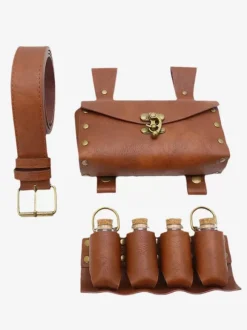 艗illets pour accessoires de costume Steampunk marron pour hommes