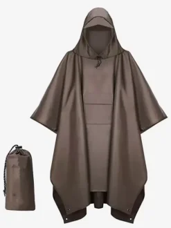 Imperméable à capuche randonné Accessoires Homme Polyester Bleu Foncé