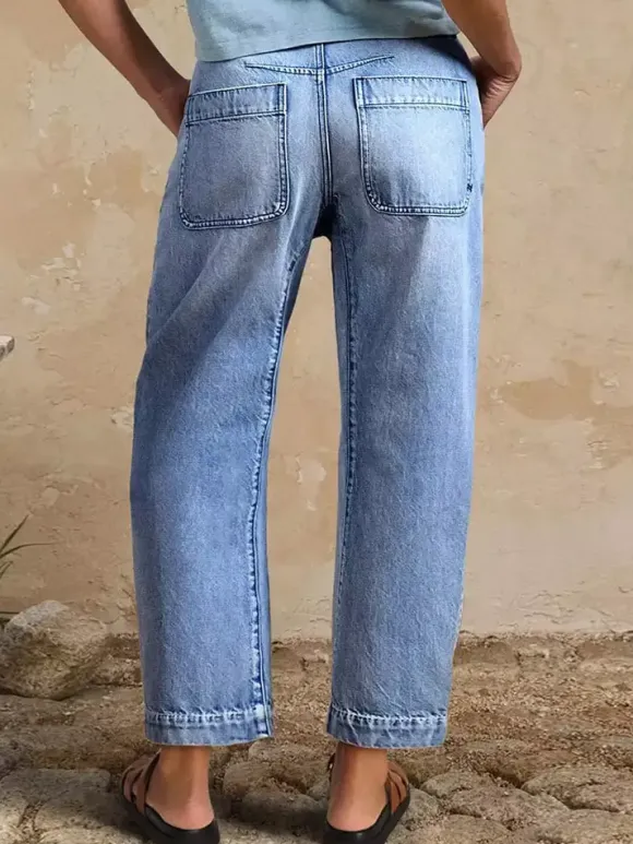 Jean clair taille haute court