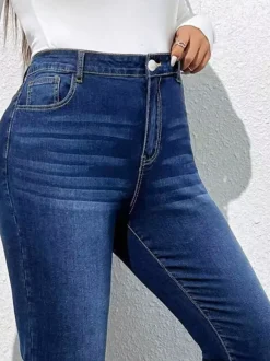 Jeans pour femmes bas en denim modernes et décontractés jeans décontractés pour tous les jours