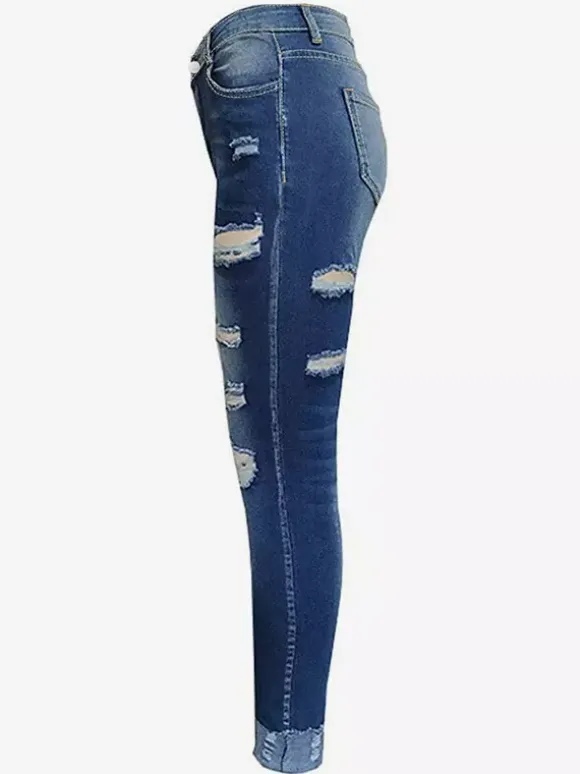 Jeans pour femmes bas de jeans style streetwear décontracté et charmant