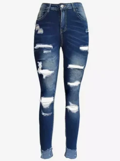 Jeans pour femmes bas de jeans style streetwear décontracté et charmant