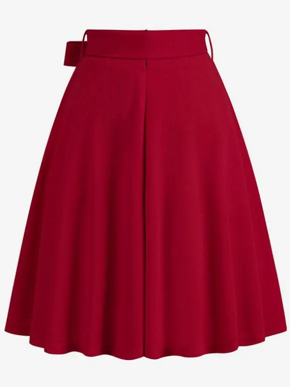 Jupe Femme Vert Arcs Taille Courte Rehaussée Couches Vintage Femmes Bas