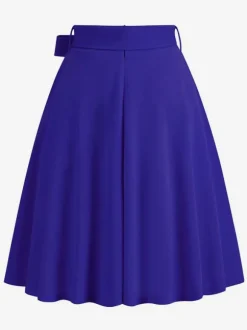 Jupe Femme Vert Arcs Taille Courte Rehaussée Couches Vintage Femmes Bas