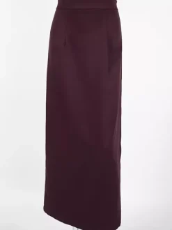 Jupe longue fendue au dos pour femme - Élégante jupe droite taille haute - Tenue de bureau luxueuse et discrète 2026