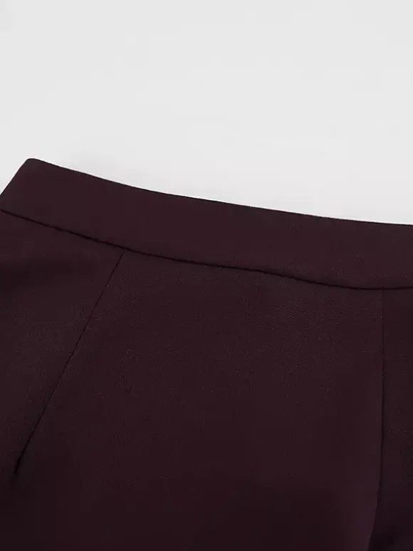 Jupe longue fendue au dos pour femme - Élégante jupe droite taille haute - Tenue de bureau luxueuse et discrète 2026