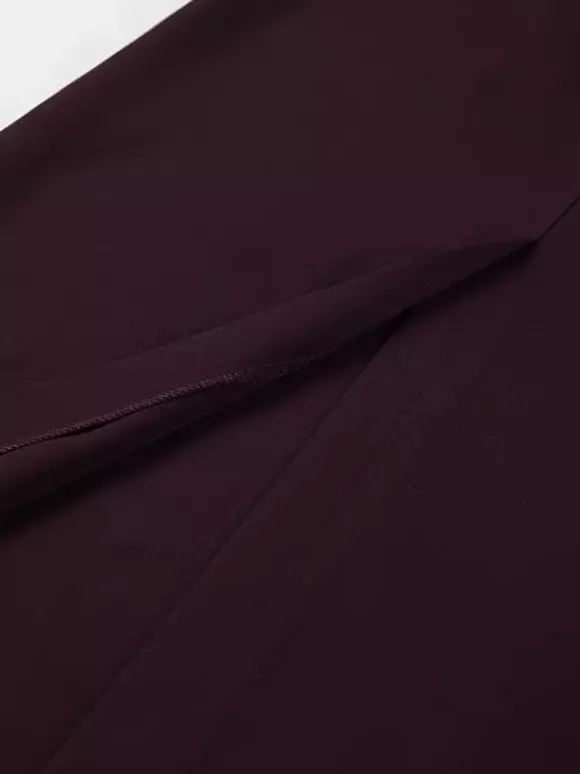 Jupe longue fendue au dos pour femme - Élégante jupe droite taille haute - Tenue de bureau luxueuse et discrète 2026