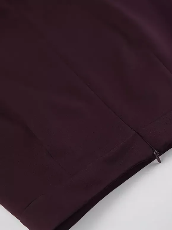 Jupe longue fendue au dos pour femme - Élégante jupe droite taille haute - Tenue de bureau luxueuse et discrète 2026