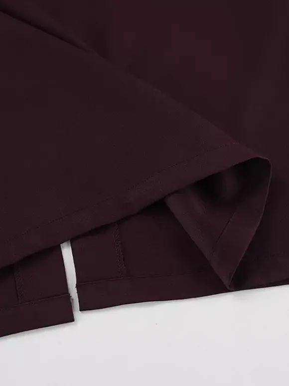 Jupe longue fendue au dos pour femme - Élégante jupe droite taille haute - Tenue de bureau luxueuse et discrète 2026