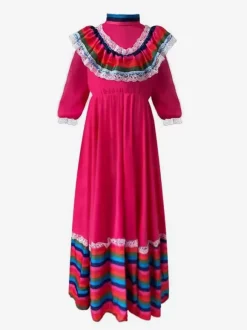 Jupe longue mexicaine costume national d'halloween jeu de rôle du jour des morts scène européenne et américaine grande jupe pivotante