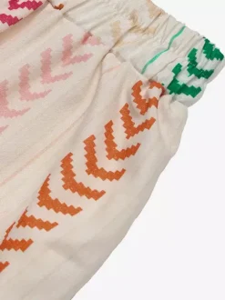 Jupes abricot à rayures bohèmes mi-mollet pour l'été - Bas pour femmes