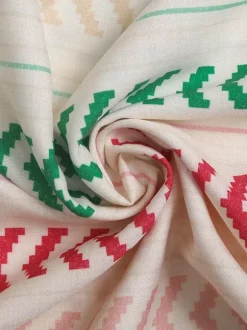 Jupes abricot à rayures bohèmes mi-mollet pour l'été - Bas pour femmes