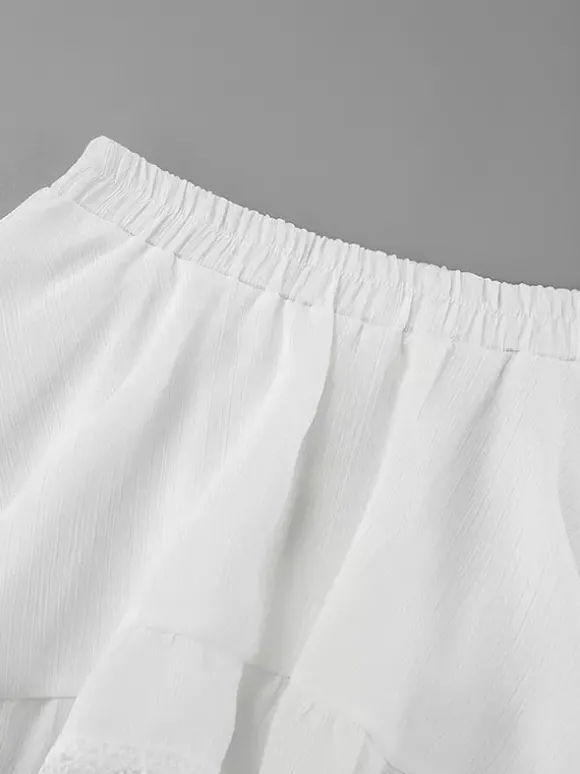 Jupes blanches taille haute élégantes mini pour femmes