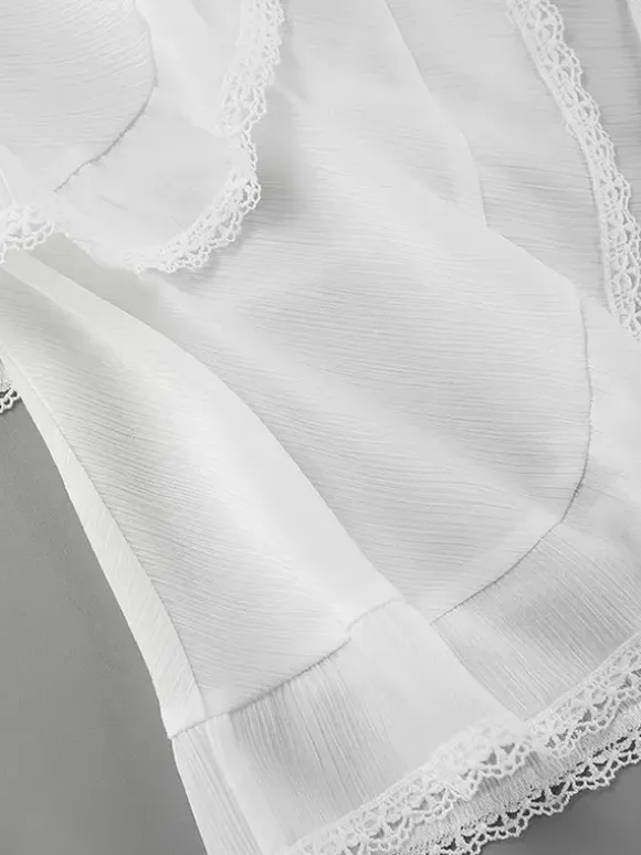 Jupes blanches taille haute élégantes mini pour femmes