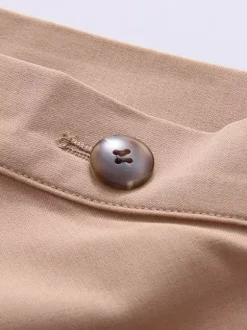 Jupes kaki élégantes vêtements de printemps bas longs pour femmes