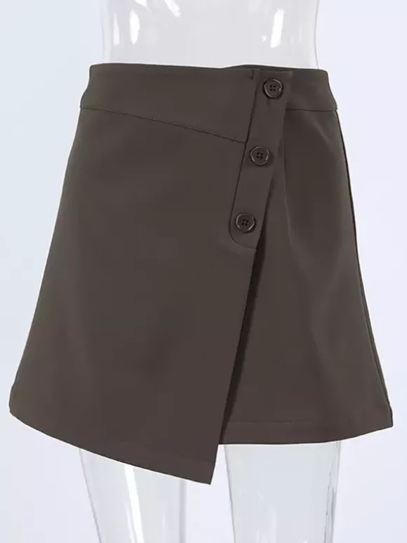 Jupes marron mini d'été pour femmes