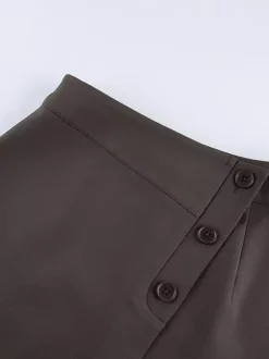 Jupes marron mini d'été pour femmes