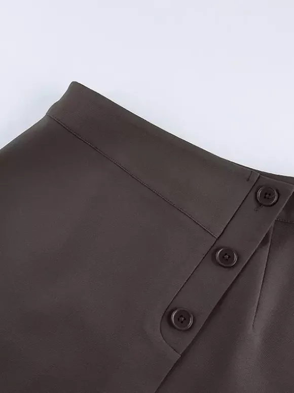 Jupes marron mini d'été pour femmes