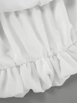 Jupes blanches en mousseline élégantes mini pour femmes