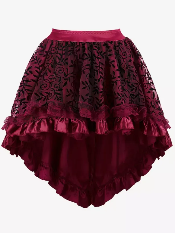 Jupes noires en tulle taille haute sexy coupe asymétrique mini bas pour femmes