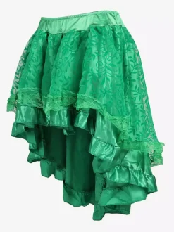 Jupes noires en tulle taille haute sexy coupe asymétrique mini bas pour femmes