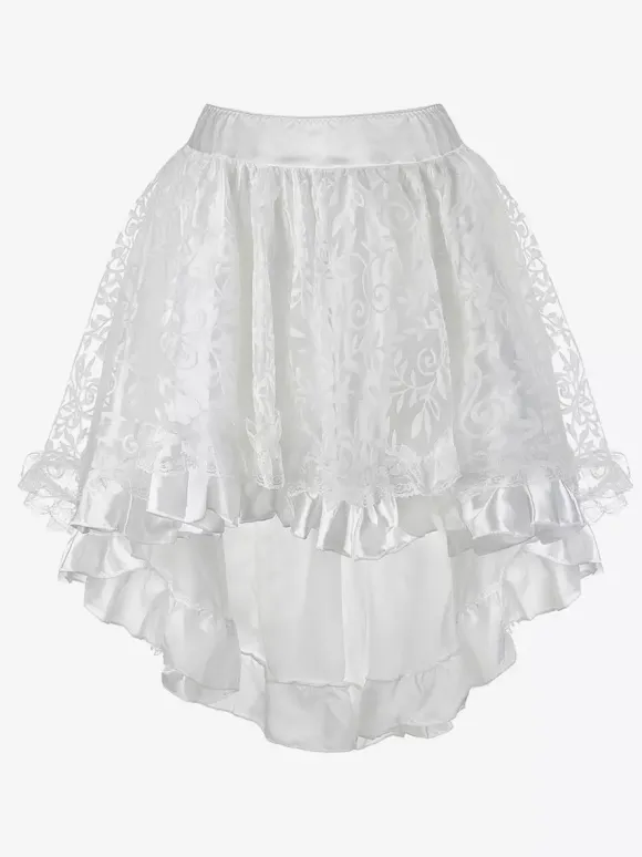 Jupes noires en tulle taille haute sexy coupe asymétrique mini bas pour femmes