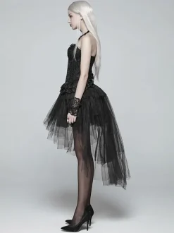 Jupe Steampunk Lolita Jupes Lolita noires à plusieurs niveaux