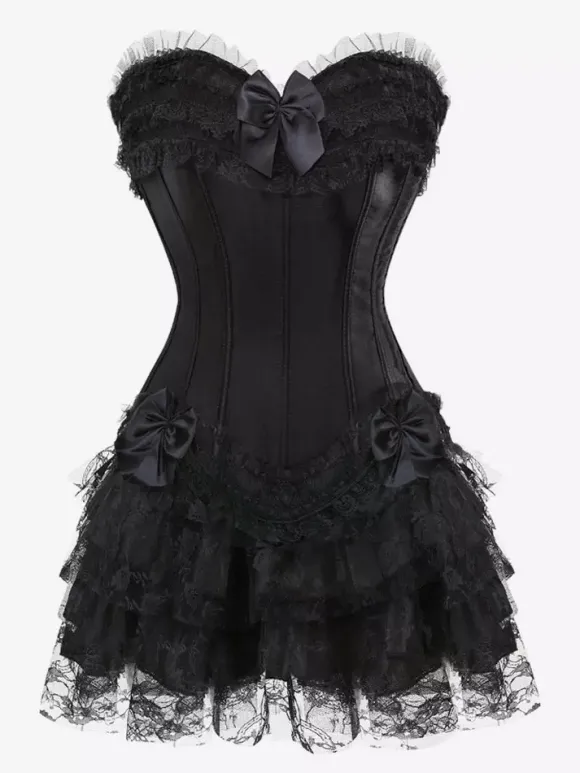 Jupes vertes à volants chics pour l'automne mini-jupes pour femmes