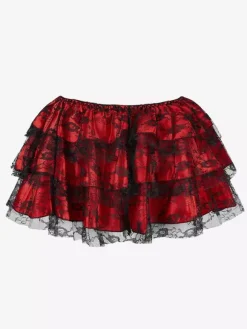 Jupes vertes à volants chics pour l'automne mini-jupes pour femmes