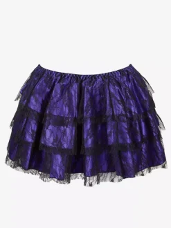Jupes vertes à volants chics pour l'automne mini-jupes pour femmes