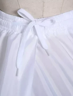 Jupon 2026 fête de mariage blanc 1 couche en polyester