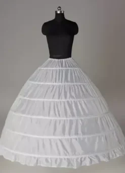 Jupon 2026 jupon de mariage blanc 1 couche en taffetas
