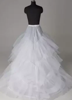 Jupon 2026 nuptial blanc 3 couches 3 cerceaux en tulle