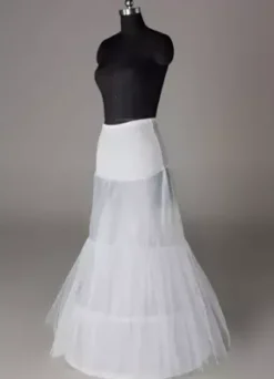 Jupon de mariage blanc 2 couches en lycra