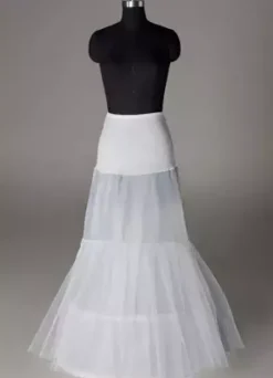 Jupon de mariage blanc 2 couches en lycra