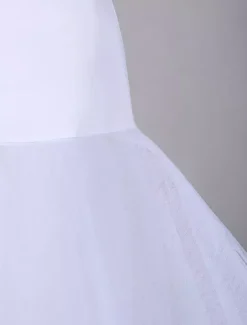 Jupon de mariage blanc 2 couches en tulle