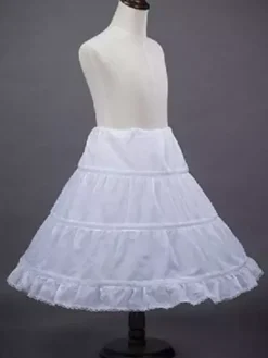 Jupon ivoire enfant robe de mariée Tulle 1 couche 3 cerceau jupon de cérémonie