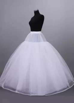 Jupon de mariage blanc huit couches en voile de tulle