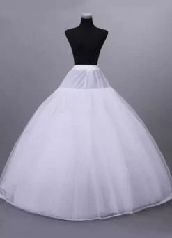 Jupon de mariage blanc huit couches en voile de tulle