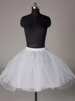 Jupon de mariée courte ivoire en tulle