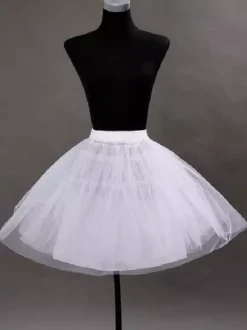 Jupon de mariée courte ivoire en tulle