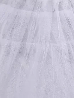 Jupon de mariée courte ivoire en tulle