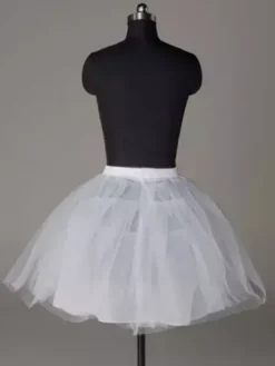 Jupon de mariée courte ivoire en tulle