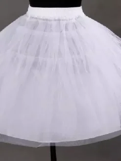 Jupon de mariée courte ivoire en tulle