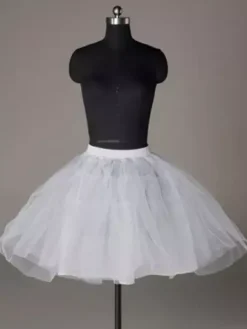 Jupon de mariée courte ivoire en tulle