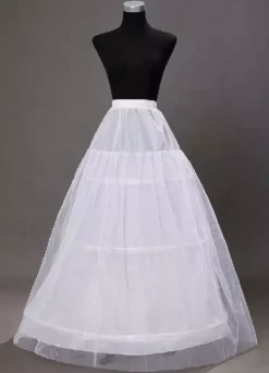 jupon du dîner de répétition ivoire 2 couches en taffetas