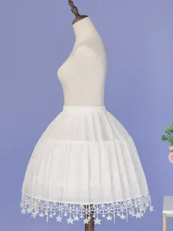 Jupon en tulle sans baleine avec bordure en dentelle étoilée