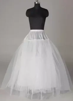 Jupon 2026 jupon de mariage blanc 3 couches en tulle